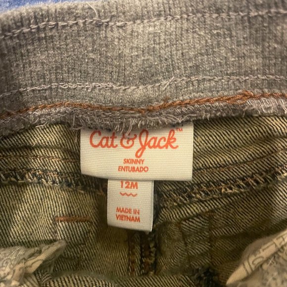 2/$10 Sale! Mickey Mouse T-Shirt and Cat and Jack Jeans Size 12 Months - Picture 6 of 7